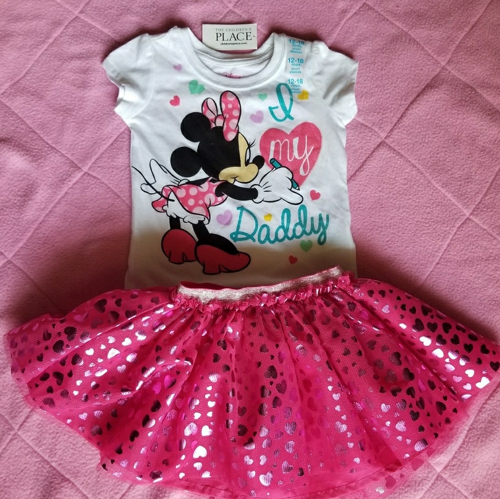 Disney mini mouse tutu outfit, 12-18mos
